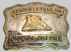 Leadville 100 belt buckle